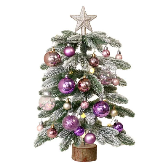 Маленькие рождественские украшения, мини-рождественская елка, декор для рабочего стола, сосновая шишка, рождественская елка для вечеринок